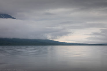 Озеро Капчук, облака в горах