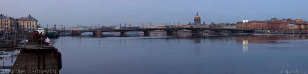Благовещенский мост, панорамное фото