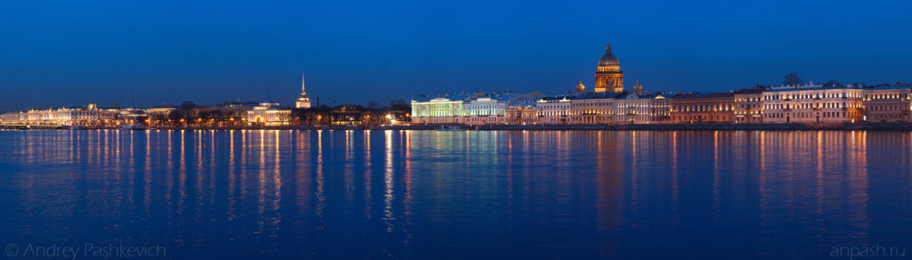 Панорамная фотография Петропавловской крепости