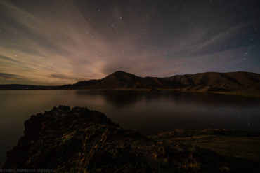 Монголия, звёздное небо, ночной пейзаж
