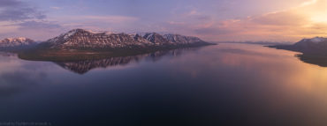 Озеро Лама, плато Путорана. Горы Кураанах.