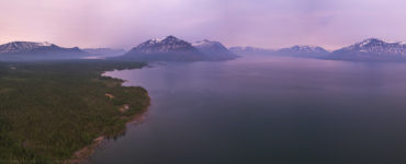 Плато Путорана. Панорама озера Лама