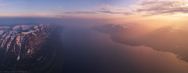 Панорама озера Лама от Каменного на запад