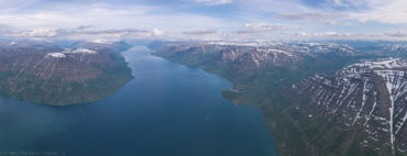 Плато Путорана и озеро Лама с коптера. Снимал от Кураанаха.