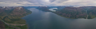 Панорама озера Лама от Омон-Юряха до Капчука.