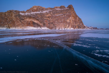 Лёд Байкала, рассвет