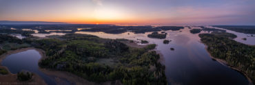 Панорама Ладожского озера
