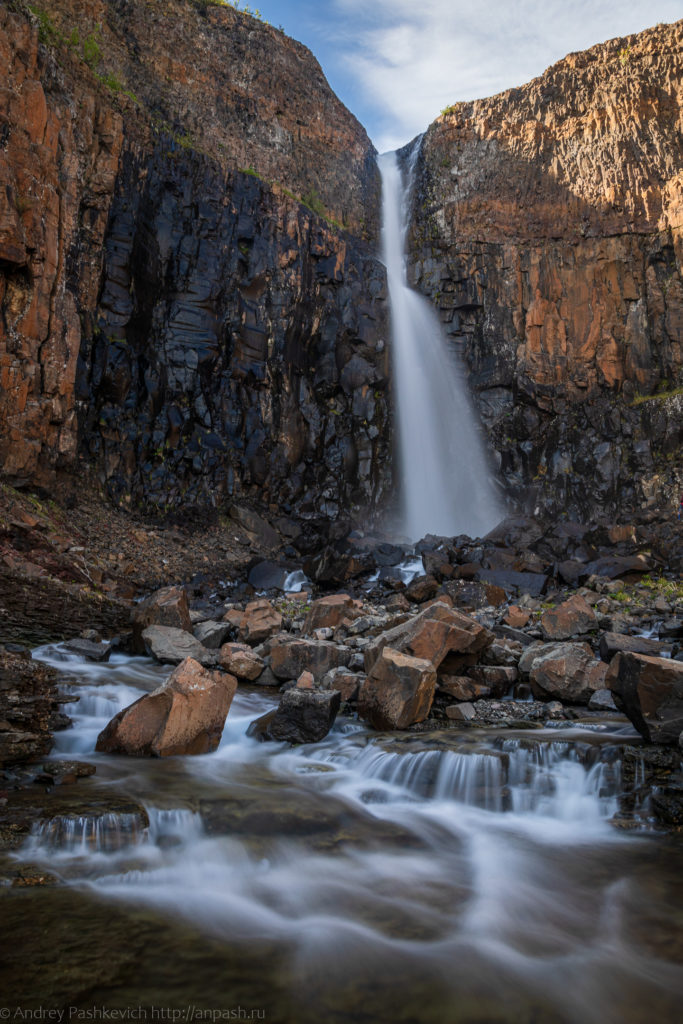 40-ка метровый водопад, плато Путорана